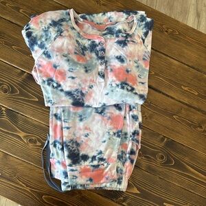 Girls Plus Size Justice PJ set (long sleeve/pants)